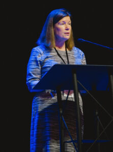 photo of Jean Grigsby presenting on CIRD